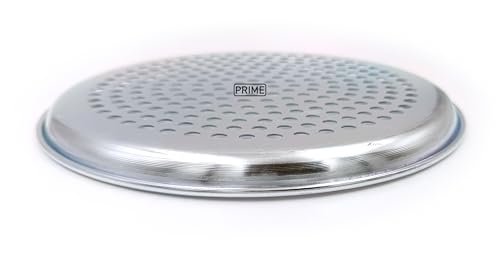 Image of Prime Bakers and Moulders Aluminium Perforated Pizza Tray for Oven, Round (Aluminum, 11 Inch)