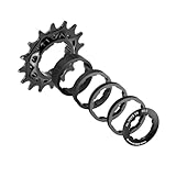 PeakRider Single Speed Conversion Kit for Shimano HG Freehub – 7075 Aluminum 15T/16T/18T Cog + Spacer Set, Complete Fixie & Dirt Jump Bike Conversion Kit