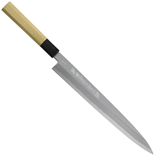 Tokyo Tsukiji Yanagiba Sashimi Knife: Edo Hamono Single-Bevel Slicer [2026] — シルバー finish