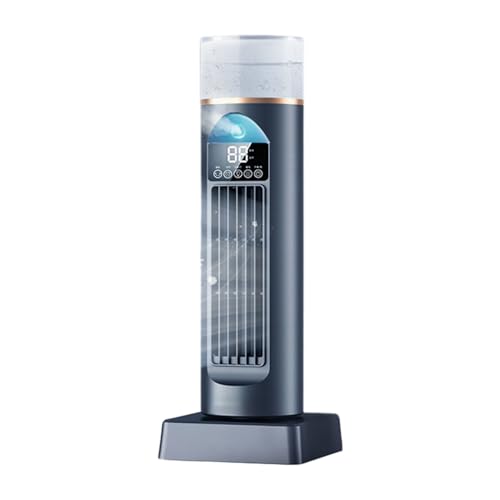Refroidisseur d'air Silencieux pour Chambre, Refroidissement par Brume Froide, 6 Vitesses de Ventilation, Oscillation 120°, Timer 6h, avec Télécommande Et...