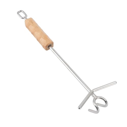 Pssopp Dutch Oven Lid Lifter, Stainless Steel, Long Handle, Double Hook Design, Ideal for Campfire Cooking and Outdoor Activities