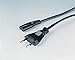 Produktbild Netzkabel mit Eurostecker, 2-Pin-Stecker, Doppelnut/C7, 2,5 m, Schwarz