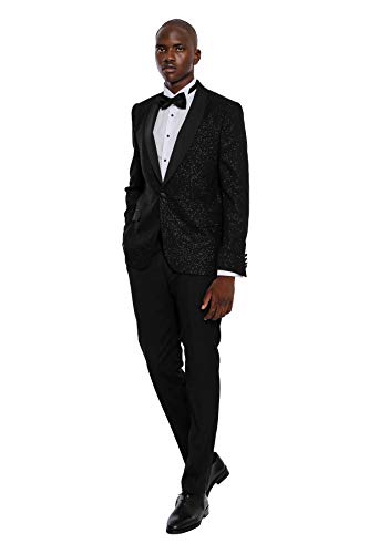 Blazer smoking noir à col châle Wessi une veste de soirée haut de gamme