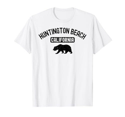 Huntington beach california surf vintage 562 socal naranja camiseta