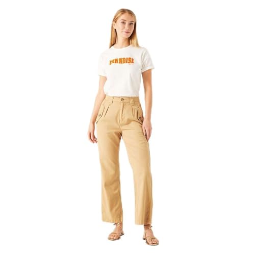T-Shirt à Manches Courtes Femme Garcia avec Finitions Premium