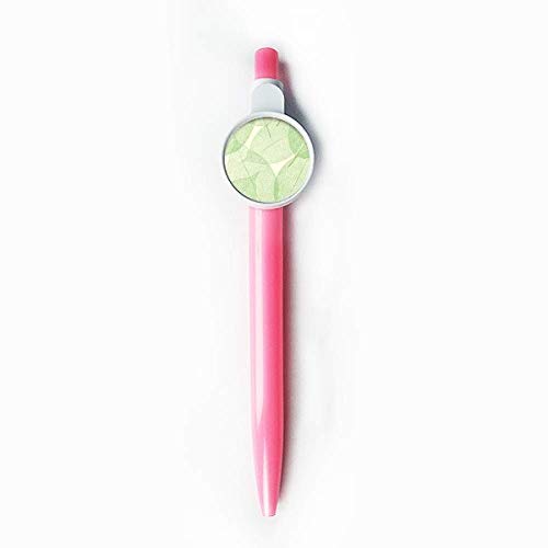 Stylo à bille rétractable feuilles vertes pour prendre des notes au bureau avec style