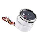 Enwye 52mm Bunte Hintergrundbeleuchtung Zeiger Voltmeter 12V 24V für Auto Boot Marine Universal Gauge 8-16V Edelstahl Kunststoff