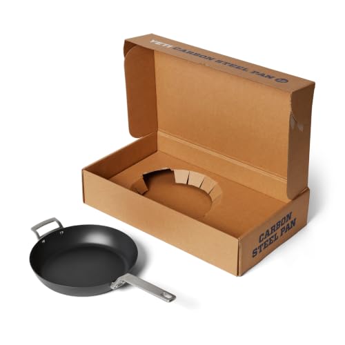 Image of YETI Carbon Steel Skillet 12 inch - Pre-Seasoned Nonstick, Rust-Resistant, Use on Stovetop, Oven, Grill, or Campfire