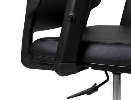 Chaise pivotante dossier moyen Q-Connect fauteuil de bureau réglable noir
