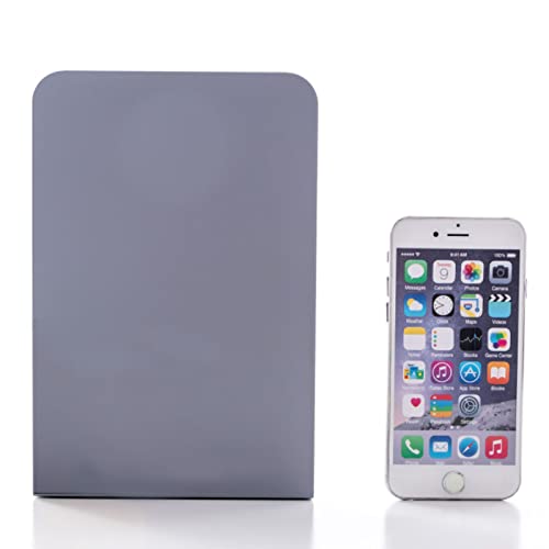 Zyners 8 Pieces Metal Bookends For Shelves, Heavy Duty Bookends Anti-Slip Design Book Stopper For Heavy Books, Magazines, Dvds, Kids(8 X 5.3 X 4 Inches) #TOP2