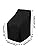 Stacking Outdoor Chair Cover Waterproof, Uranshin Outdoor Patio Furniture Covers Stacked Chairs 210D, Lounge Chair Covers Outdoor Stack Chairs for All Weather Protection, Black, 25"L x 25"W x 47”H