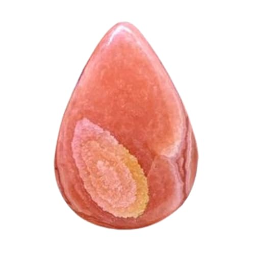 Cabochon rhodochrosite poire 35x24mm pour créer votre collier d'été en pierre naturelle DIY