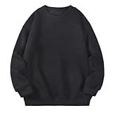 [YNICEY] キッズ トレーナー 裏起毛 男の子 女の子 ロンT 長袖tシャツ スウェット 無地 ハイネック 男女兼用 部屋着 120-160cm (160, ブラック)