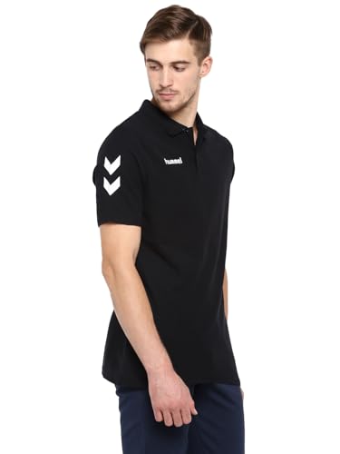 Image of hummel Go Cotton Logo T-Shirt 2.0 | Comfortable | Breathable Fabric | Durable | for Everyday Use | Ideal for Yoga or Gym | Cotton T-Shirt for Men