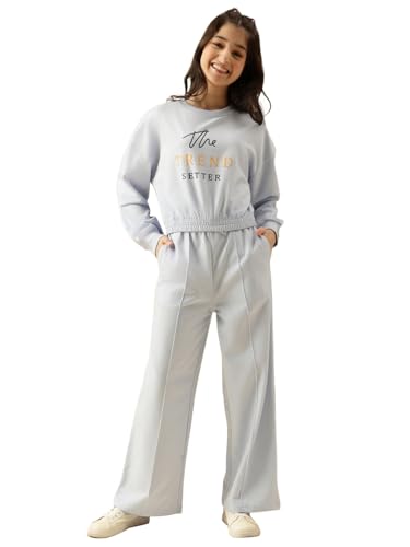 Image of Li'l Tomatoes Girls Tracksuit Set| Winter Looper Sweatshirt with Pajama| Kids Casual Co-Ord Set| 9-16 Years