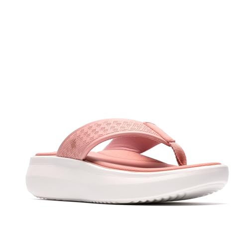 Clarks Cloudsteppers Women's Solevana Post Flip-Flop, Dusty Pink Synthetic, 10 Medium US by Clarks - Used condition - Image 5