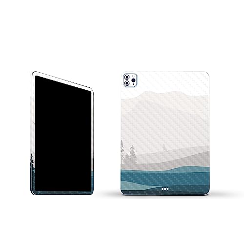 Image of MightySkins Carbon Fiber Skin Compatible with Apple iPad Pro 11 inch M2 4th Gen (2022) Full Wrap Kit - Tundra | Protective, Durable Textured Carbon Fiber Finish | Easy to Apply | Made in The USA