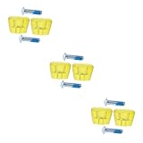 BESPORTBLE 3pairs Figure Skating Toe Stops Roller Skate Toe Pads Hard Ice Skates Guards Replaceable Plugs Portable Brakes Non-Slip Easy to Install Quiet Braking Performance