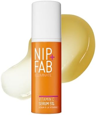Nip + Fab Vitamin C Fix Serum for Face with Carrot Oil and Acai Berry Extract, Antioxidant for Skin Brightening and Toning, 1.7 Fl Oz