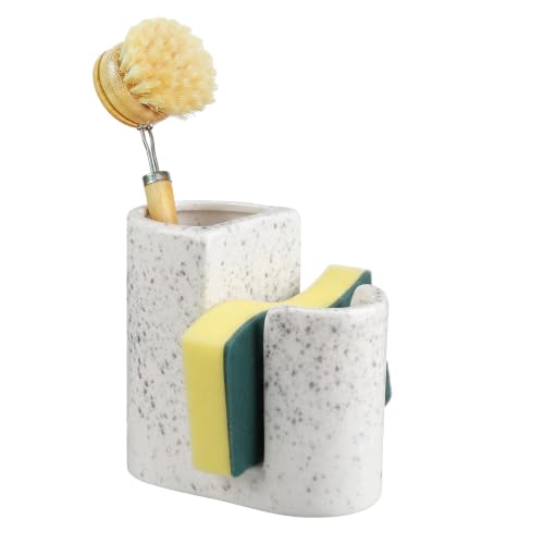 Geelin 2 in 1 Ceramic Holder for Kitchen Sink, Spotted, Elegant