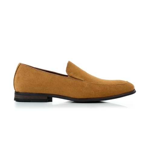 Image of Ferro Aldo Men's Dress Loafer Collection | Modern & Classic Slip-On Styles | Available in Suede, Woven, and Wholecut