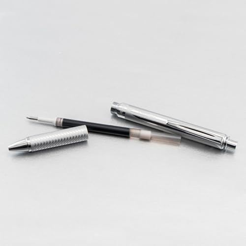 Bolígrafo Pentel EnerGel Alloy retráctil gel líquido 0.7mm negro miniatura 6