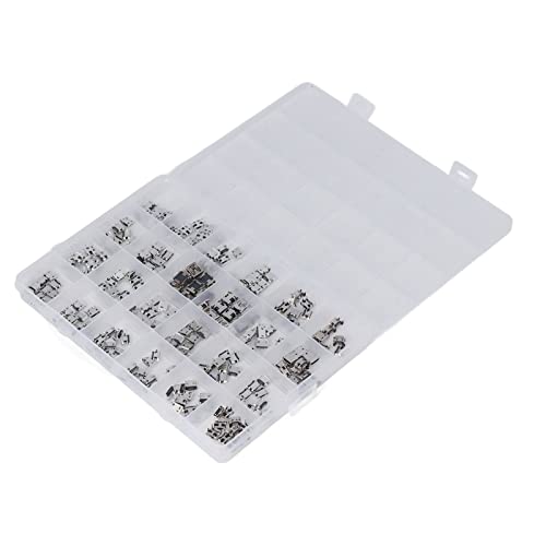 240 Uds 24 modelos conector Micro USB conector hembra puerto hembra plata acero inoxidable USB piezas de reparación para teclado ratones Cover