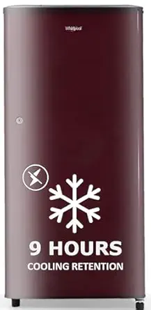 Whirlpool 184 L 3 Star Direct-Cool Single Door Refrigerator (205 WDE CLS 3S SHERRY WINE-Z, Red, 2023 Model)