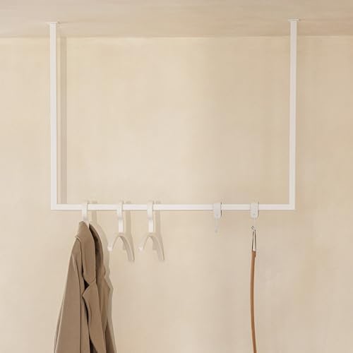 METALLBUDE Appendini Design RUBI: Asta In Acciaio 80x120 Cm Per Corridoio E Camera Da Letto (Nero/Bianco/Beige) - 3
