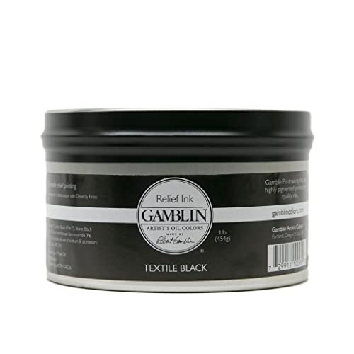 Gamblin Gamblin Relief Ink - Textile Black Printmaking Ink