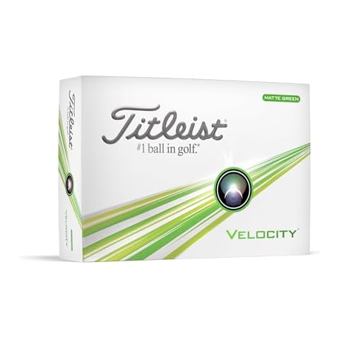 Titleist Velocity Golf Balls, Matte Green (One Dozen) Cover