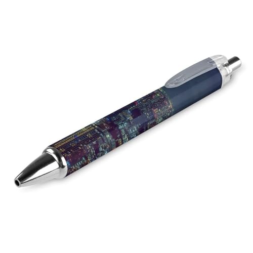 THKVSV Glowing Tokyo Japan Night Scene - Bolígrafo personalizado con diseño de escena nocturna de Japón, regalo negro, 1 unidad