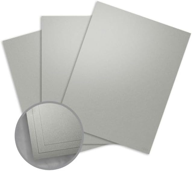BPA® 3 Sheet, 300gsm Curious by BPA Metallics Antique Galvanised, Metallics Antique Galvanised, 25 cm x 40 cm Art Cards