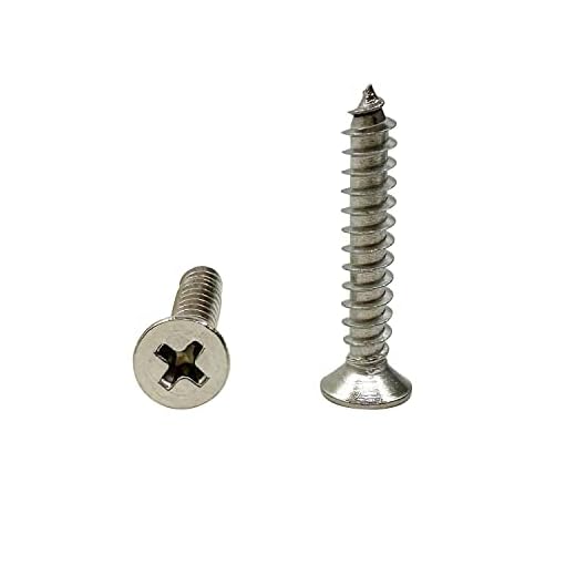 UYTRYEM M5x30mm Stainless Flat Head Phillips Wood Screws 18-8 (304) Stainless Steel Countersunk Self Tapping Screws 30Pcs (M5x30mm)