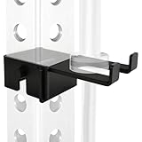 Olympic Barbell Holder for 3x3inch Power Racks, Rack-Mounted,No Tools & No Screws Required - Heavy-Duty Steel barbell Storage , Protect The Barbell Bar With Protective Padding, Saves More Space,Tool-Free Install.Vertical Barbell Holder (up)