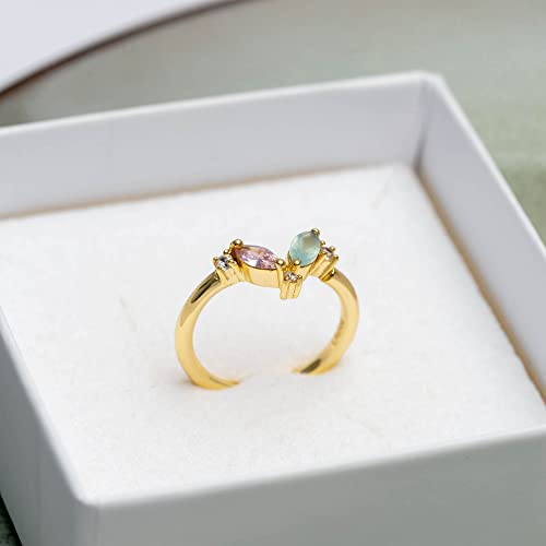 Bague dorée Denali pour illuminer vos tenues d'été en pastel