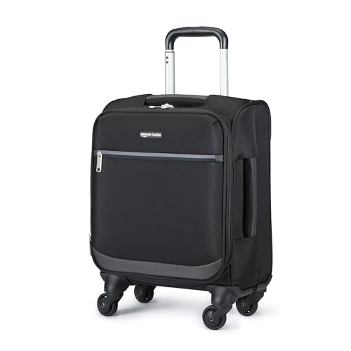 Amazon Basics Set Valigie Espandibili 3 Pezzi, Nero