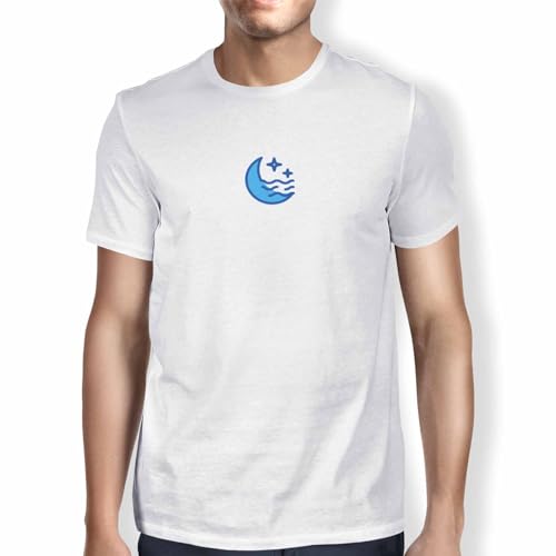 T-Shirt de Qualité Green Fish Fdmtsi-101650 Blanc Homme en Coton Doux Premium
