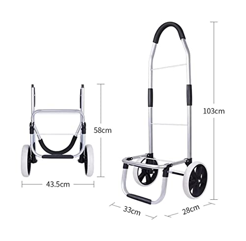 QUANLI Faltbarer Einkaufstrolley, Einkaufswagen mit großer Kapazität, Einkaufstrolley mit extra großer Einkaufstasche… – Bild 8