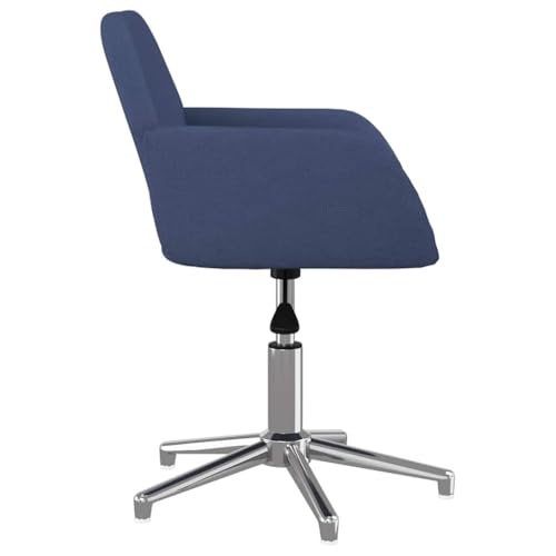 Chaise de bureau pivotante ergonomique bleue à dossier réglable pour soulager votre dos