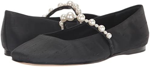 Dolce Vita Women's Roxana Pearl Ballet Flat, Onyx Satin, 9.5 | Image 6