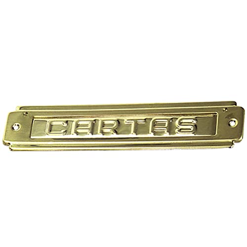 WOLFPACK LINEA PROFESIONAL - Placa Buzón Latón Pulido