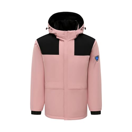 Veste chauffante pour homme bicolore avec capuche veste sport confortable
