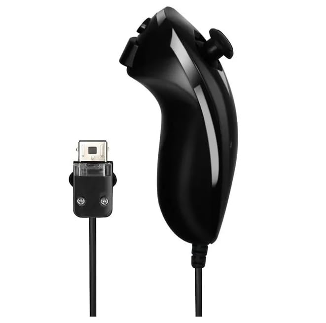 Memashop.com Wired Nunchuk for Nintendo Wii And Wii U Consoles- Black Color (B0CPV5FZBR) Amazon Price History, Amazon Price Tracker