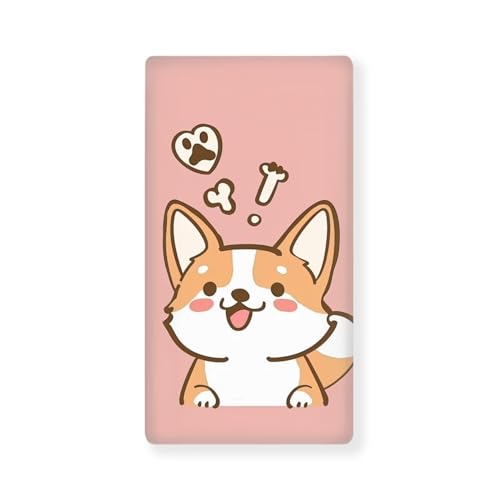 Image of Cute Corgi Crib Sheets for Baby Girls Crib Sheets for Standard Crib Mattress Cover Breathable Soft Fitted Crib Sheet (28''x 52'') Crib Sheets, Pink, Puppy Dog, BZA16