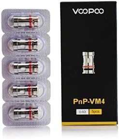 PNP Coils VM4 0.6 ohm (5 pcs) for Voopoo Vinci Mod Pod, Vinci X Kit and Vinci R Kit - Nicotine Free