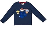 Paw-Patrol Jungen Langarmshirt Wende-Pailletten (Dunkelblau, 116, Numeric_116)