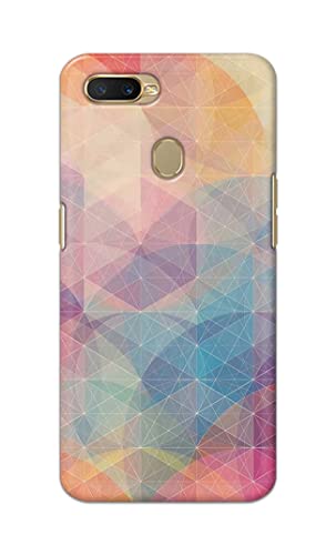 Image of Printed Hard Back Cover Case for Oppo A7 | Oppo A5s | Oppo A12 | Oppo A11k | Oppo A12s Back Cover (Crumpled Paper Design) -1803