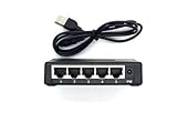 DualComm Mini 5-Port 10/100 Ethernet LAN Switch (USB Powered)