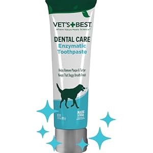 Vet’s Best Enzymatic Dog Toothpaste – Teeth Cleaning and Fresh Breath Dental Care Gel – Vet Formulated – Banana Flavor – 3.5 Ounces